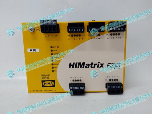 HIMA F3 DIO 88 01 982200425可編程控制器