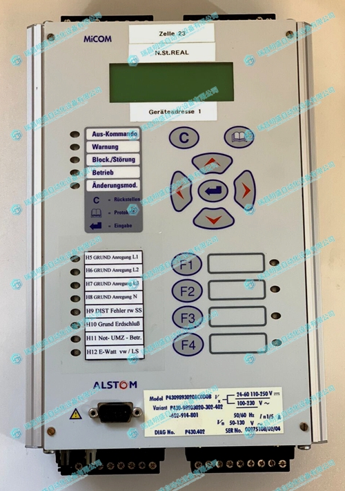 ALSTOM P4309893020AC0D0B電機保護繼電器